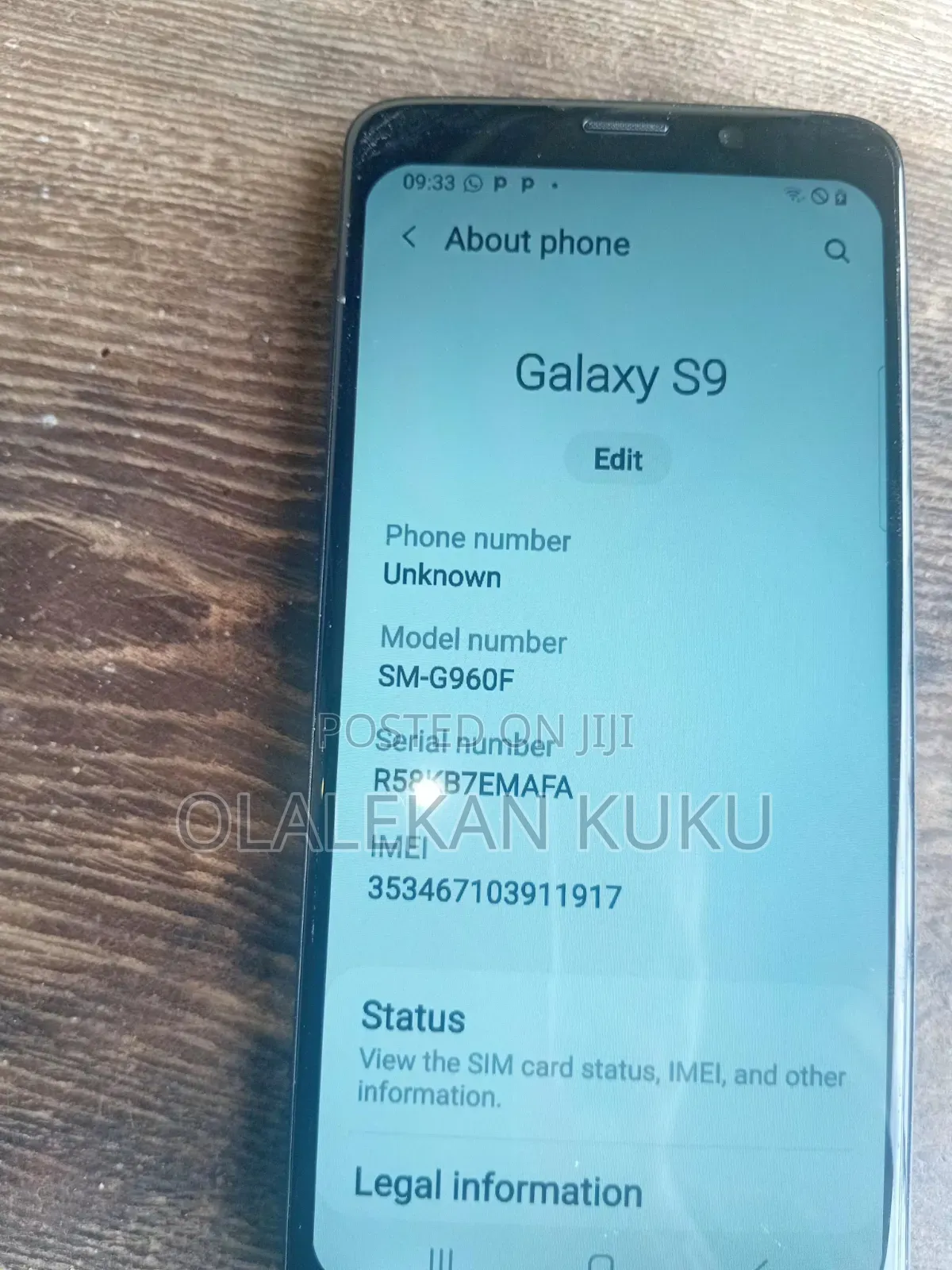 Samsung Galaxy S9 64 GB Black