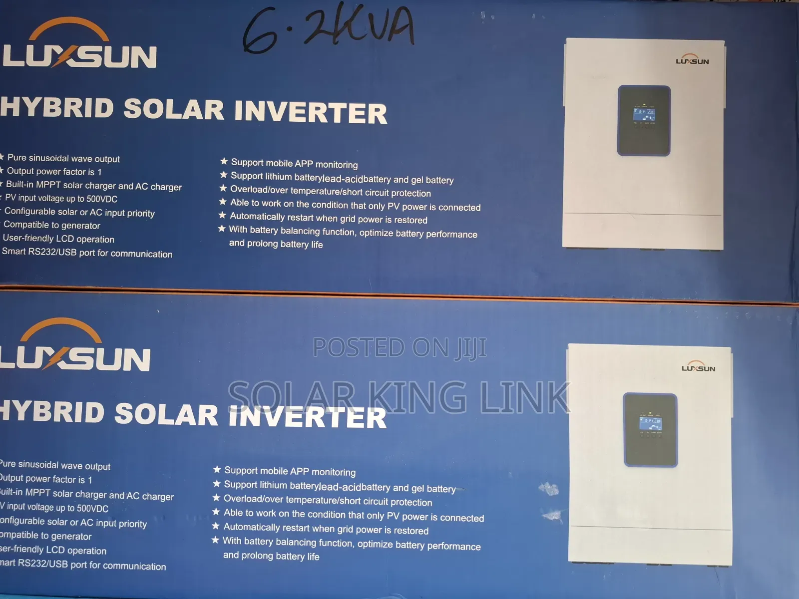 Luxsun 6.2kva 48v Hybrid Inverter