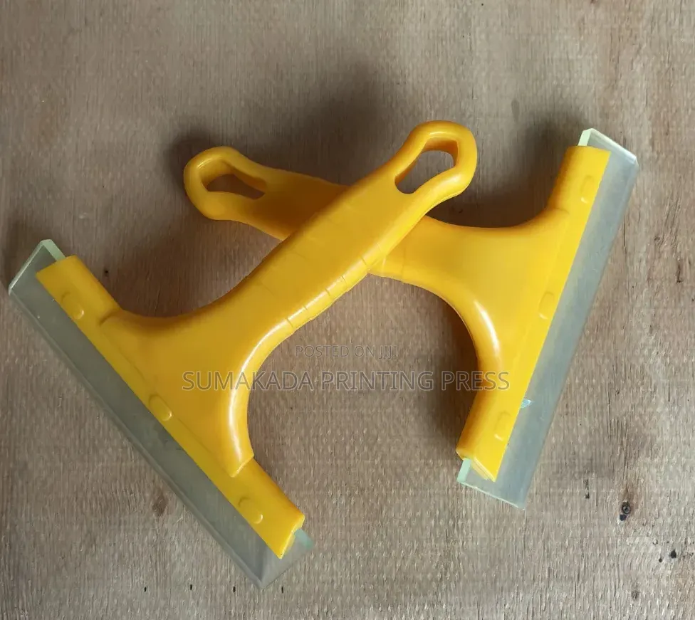 Squeegee for Screen Printing | Ink Scraping Tool, White & Yellow