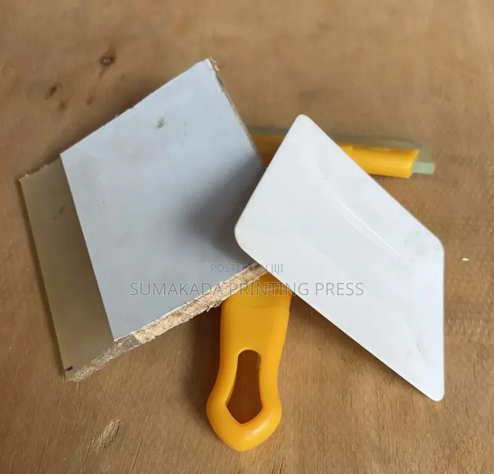Squeegee for Screen Printing | Ink Scraping Tool, White & Yellow
