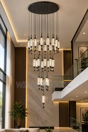 Modern Multi-Light Crystal Pendant Chandelier