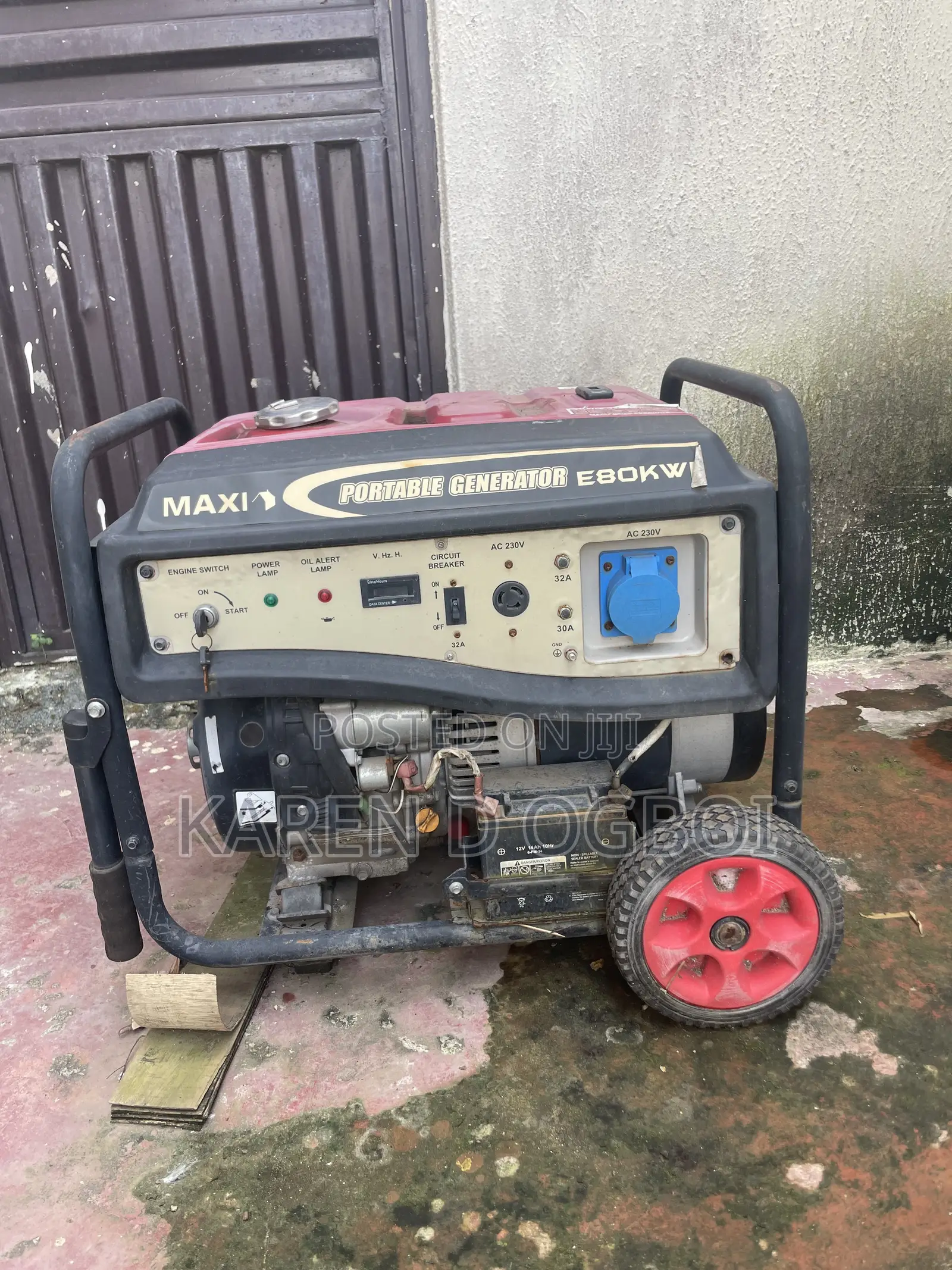 Maxi E80KW Portable Generator – 8.0kVA (8000W) – 230V