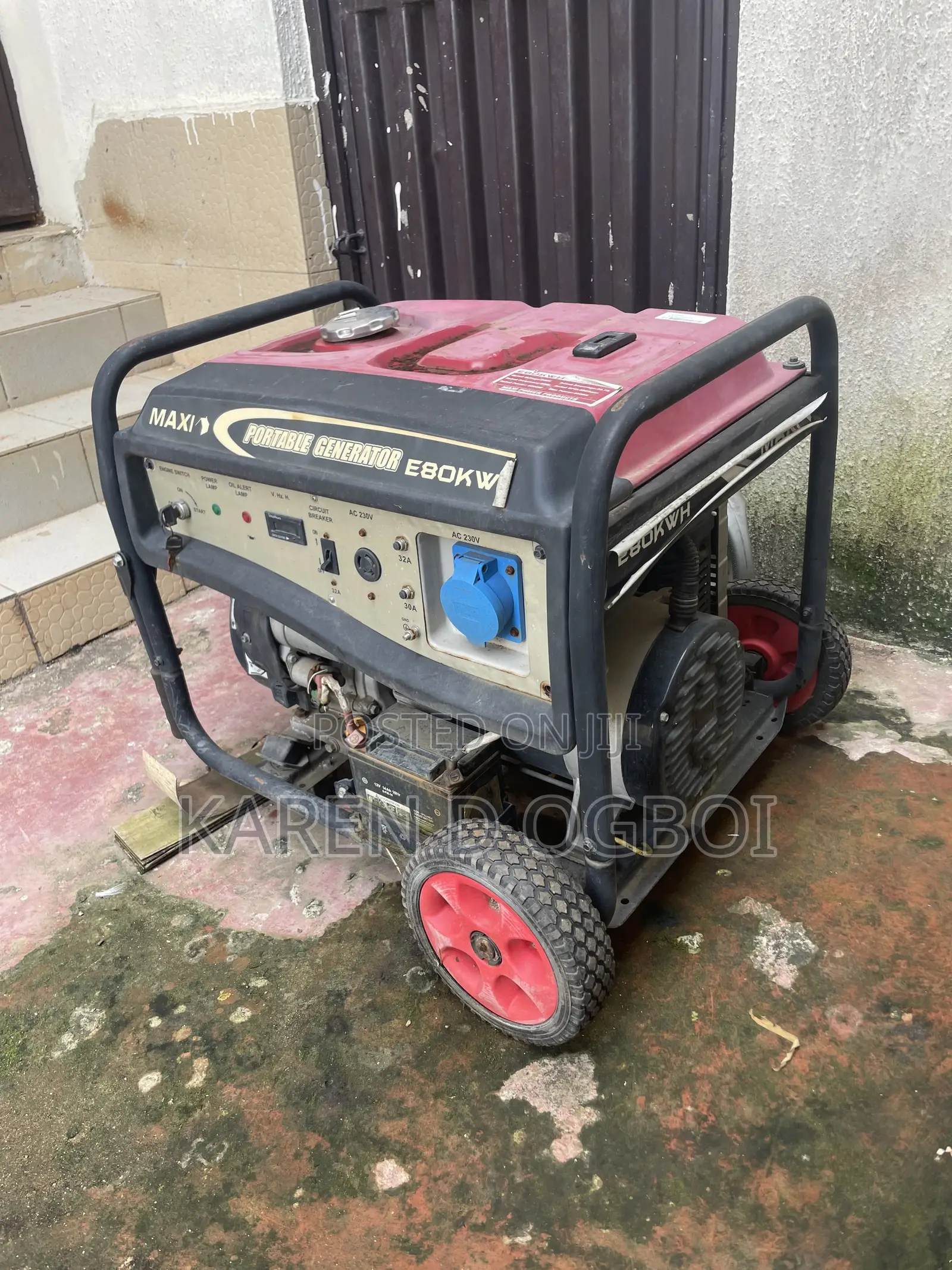 Maxi E80KW Portable Generator – 8.0kVA (8000W) – 230V