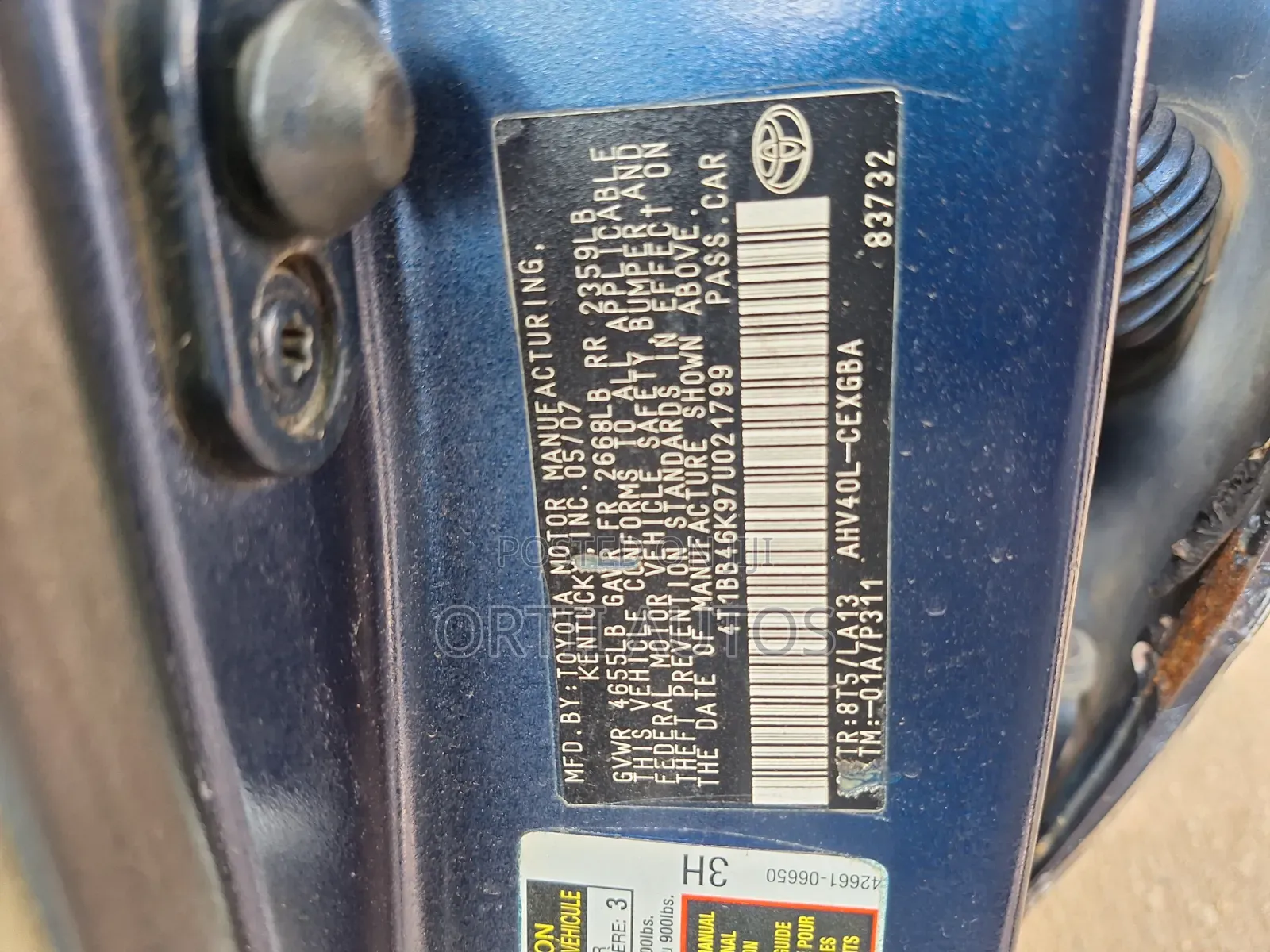 Toyota Camry 2008 Blue