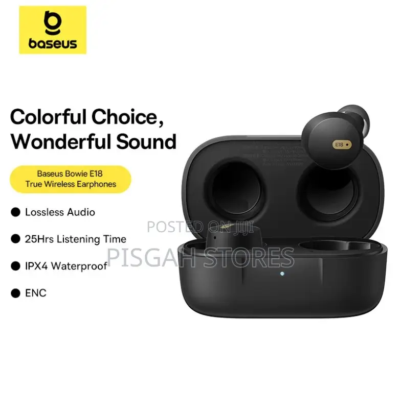 Baseus Bowie E18 True Wireless Earphones - Stellar White