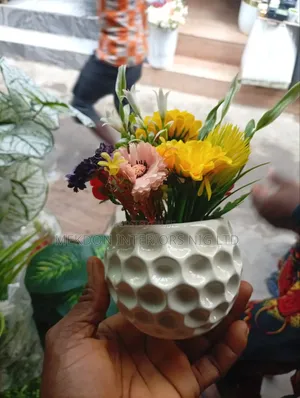 Beautiful Ceramic Vase With Flowers