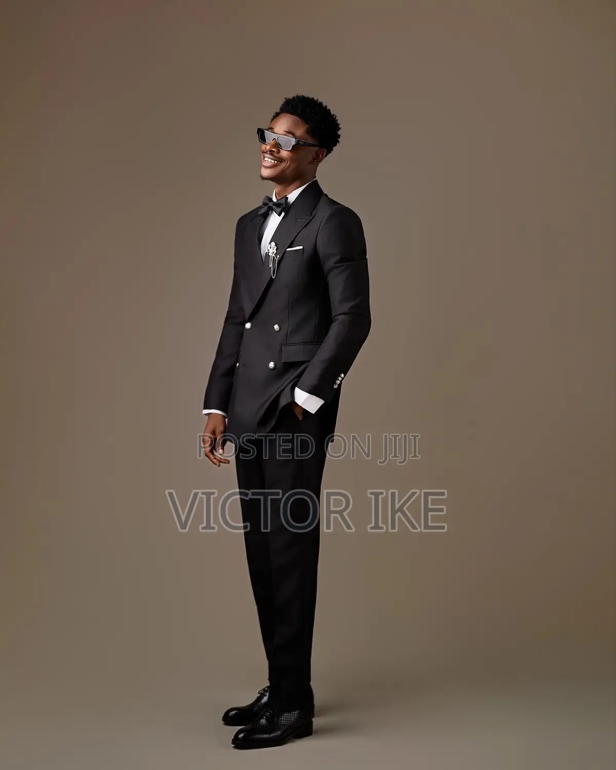 Black Double Breasted Suit