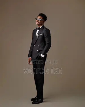 Black Double Breasted Suit
