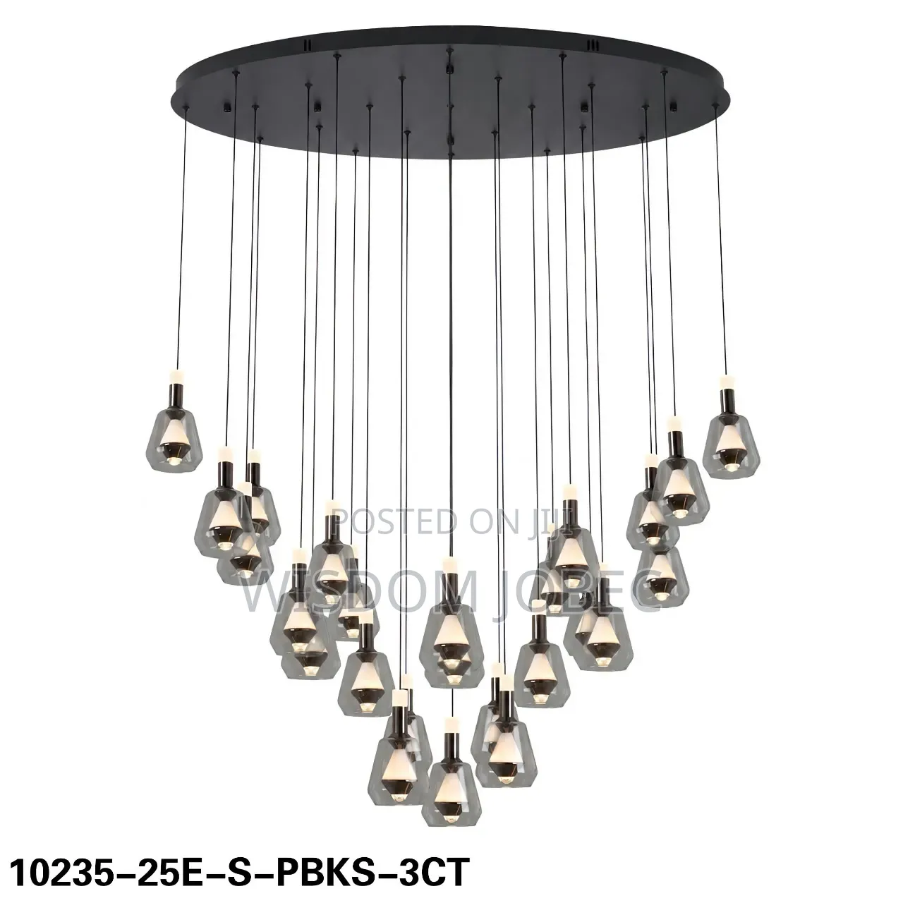 Modern Multi-Light Cluster Pendant Chandelier