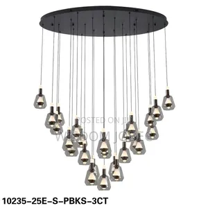 Modern Multi-Light Cluster Pendant Chandelier