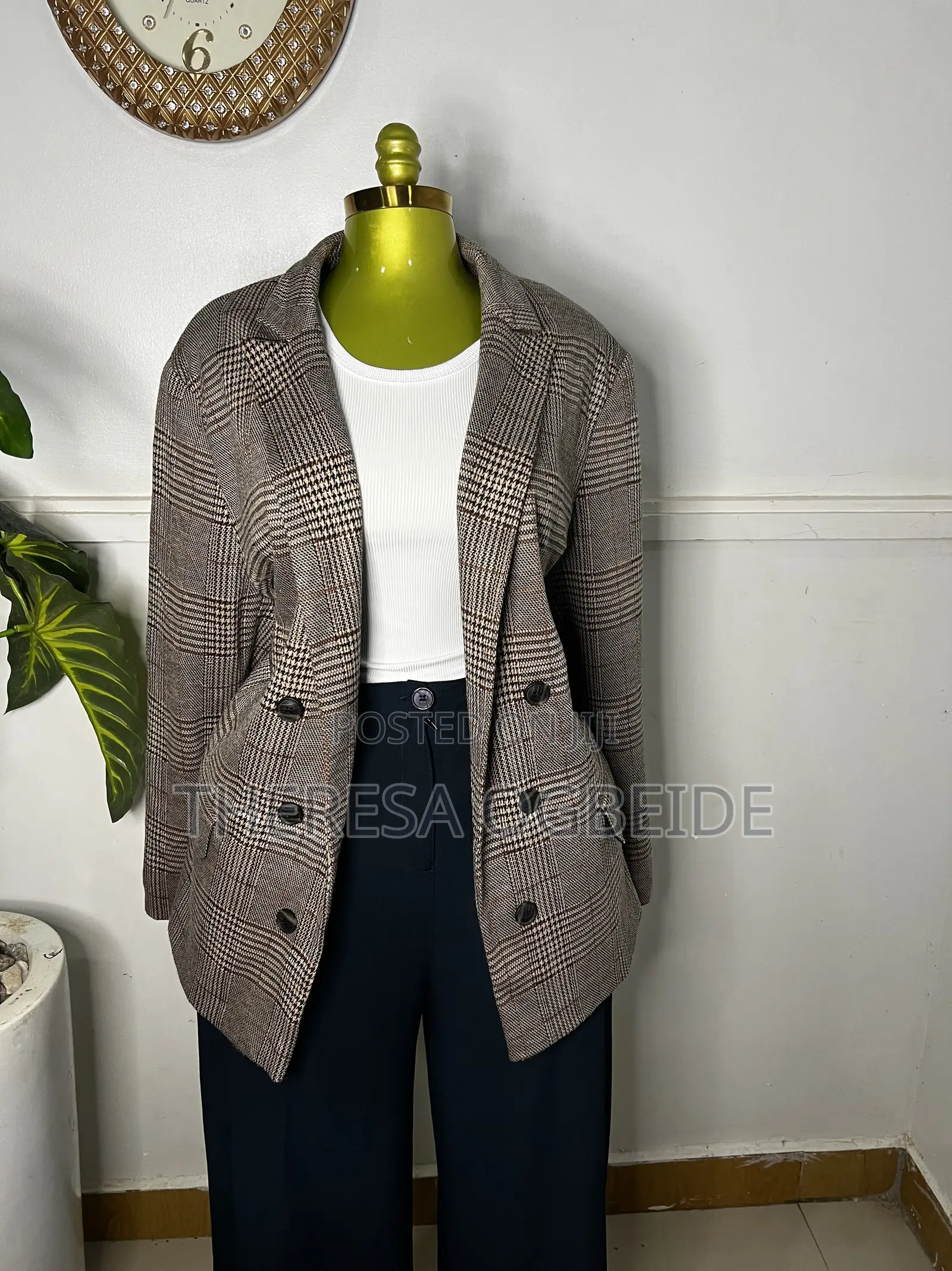 Checkered Blazer