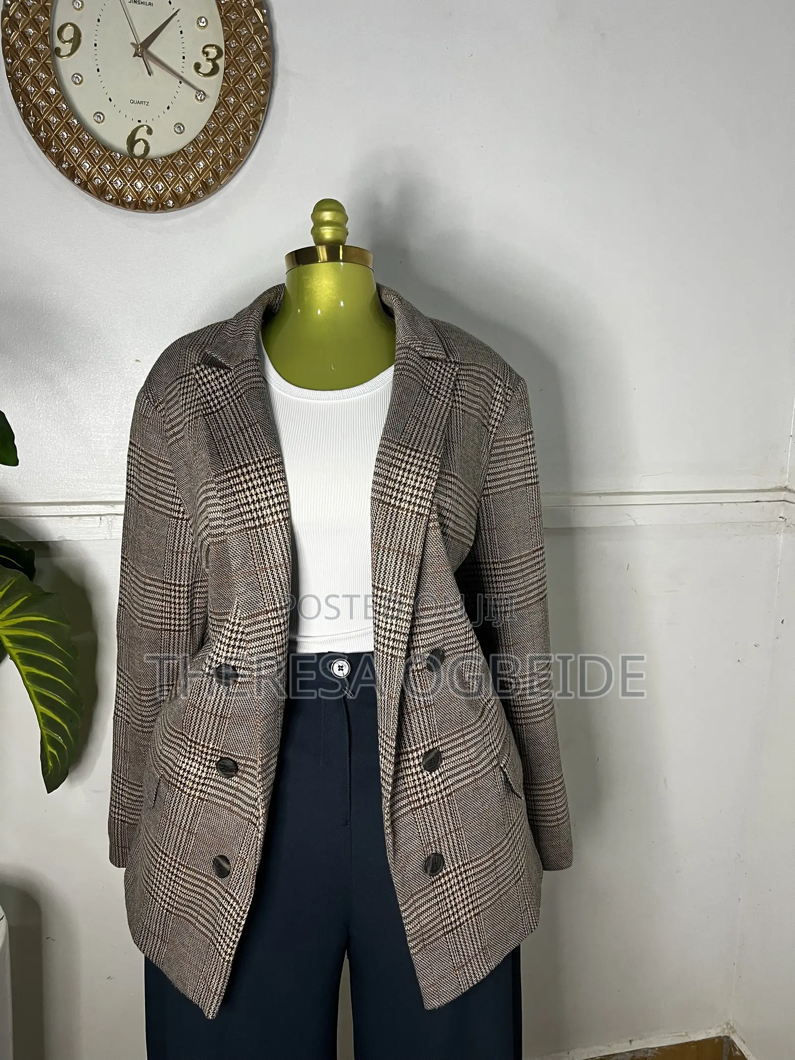 Checkered Blazer