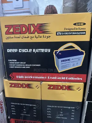 130Ah 12V Zedix Dry Cell Battery