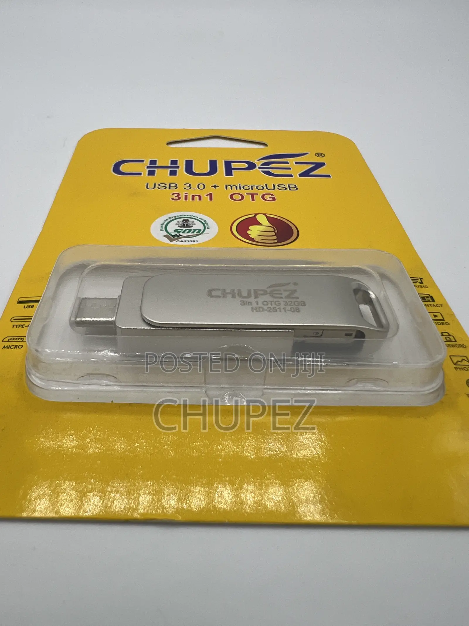 Brand New Chupez 32GB 3-in-1 OTG Flash Drive USB 3.0 Original