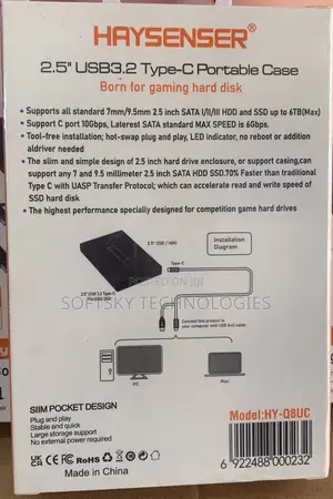 Haysenser USB Type-C HDD/SSD Enclosure