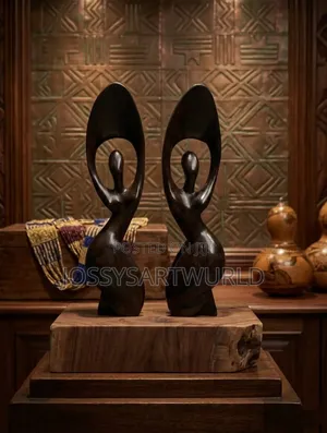 Abstract Twin Women Sculpture - Harmony & Sisterhood Decor