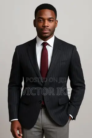 Corporate Fitted Black Suit