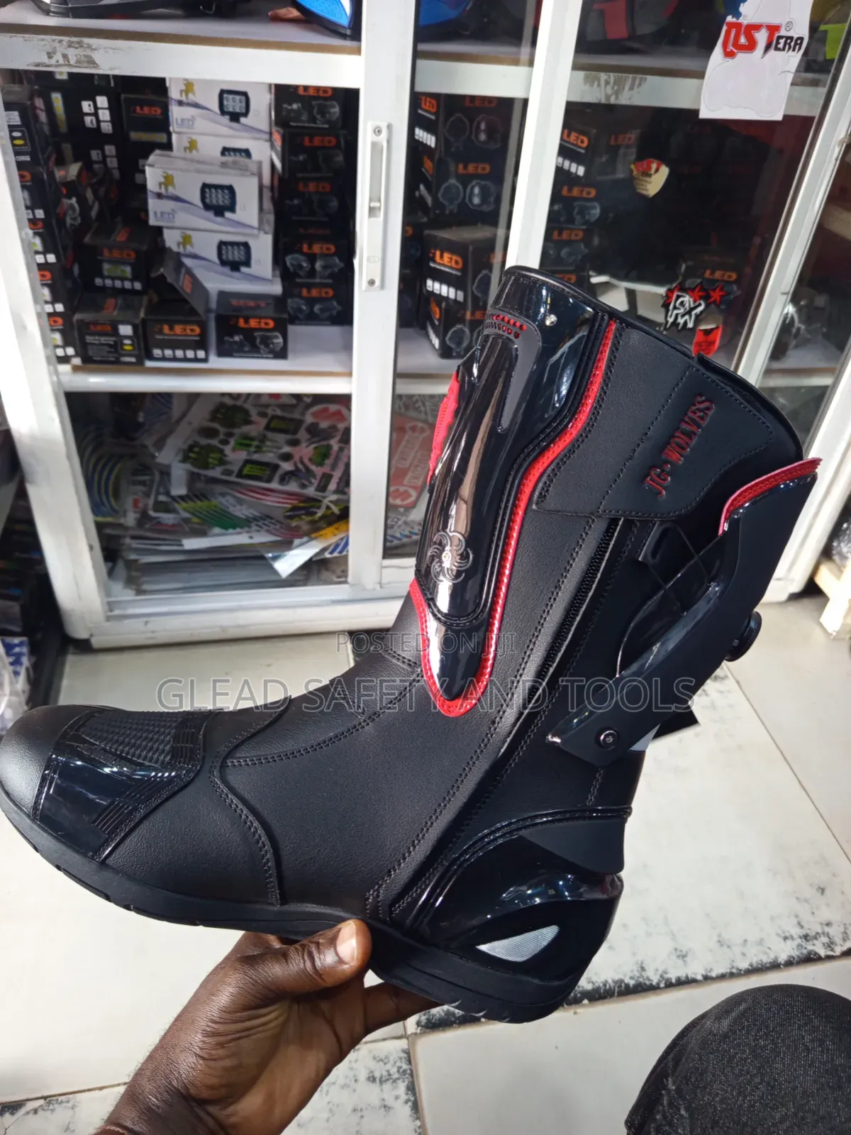 Long Motorcycle Riding Boots