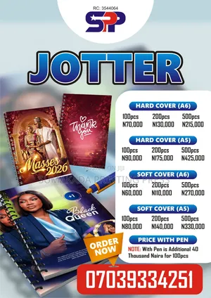 Custom Branded Jotters With Photo/Logo | Bulk Souvenir A5 & A6