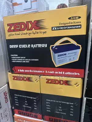 130Ah 12V Zedix Dry Cell Battery