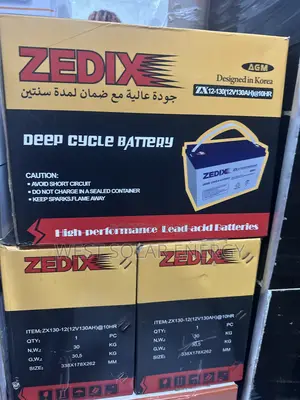 130Ah 12V Zedix Dry Cell Battery