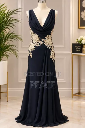 Elegant Black Dinner Gown