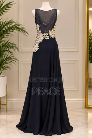 Elegant Black Dinner Gown