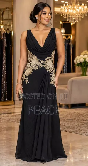 Elegant Black Dinner Gown