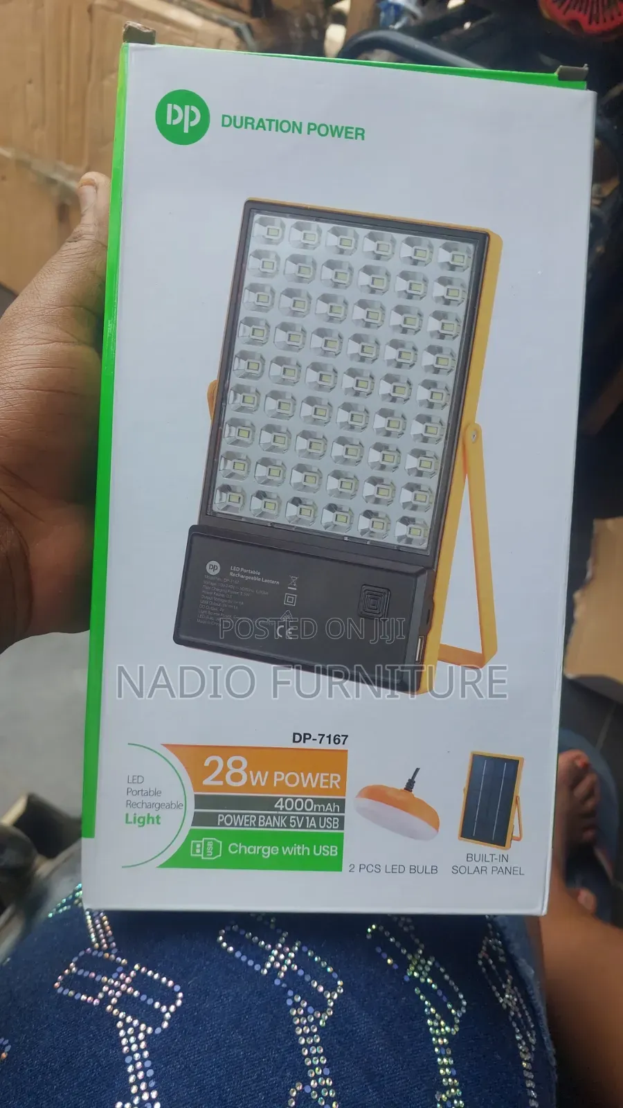 Rechargeable Lamp With Solar