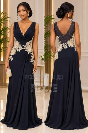 Elegant Black Dinner Gown