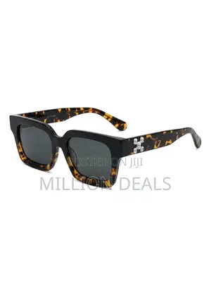 Skull Emblem Tortoiseshell Square Men's Sunglasses