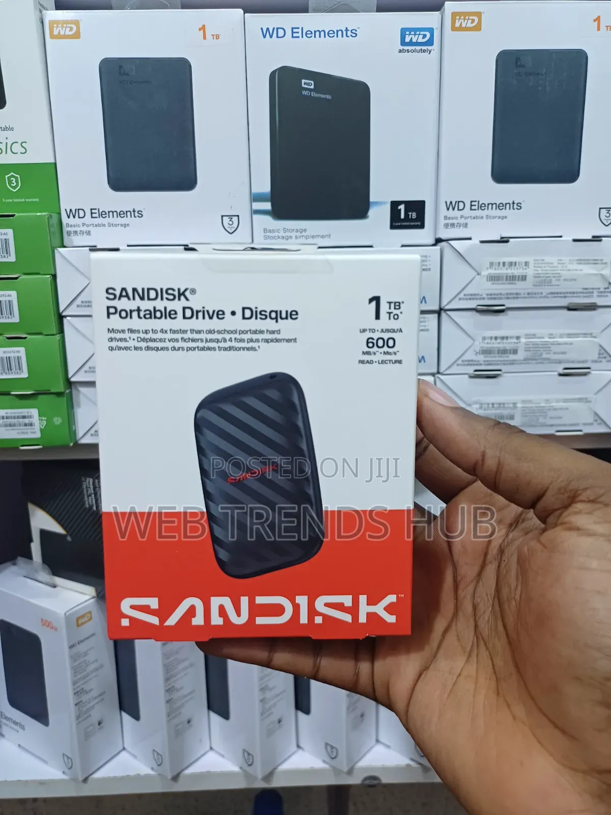 SanDisk 1TB Portable Drive Disque - Up to 600mb/S Read Speed