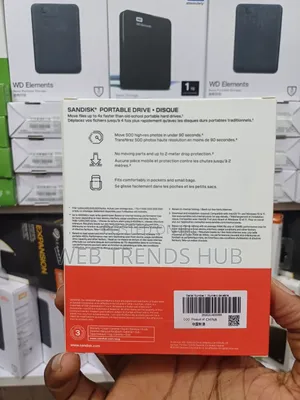SanDisk 1TB Portable Drive Disque - Up to 600mb/S Read Speed
