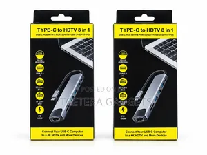 Type C to HDTV Adapter Hub 8 in 1