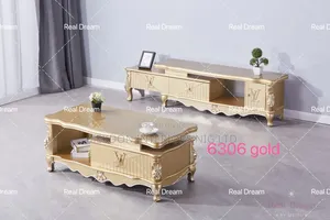 Complete Set,Golden Royal Table and Stand