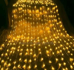 Original Waterfall Light 3 X3 by 10 Drop Warm White Light