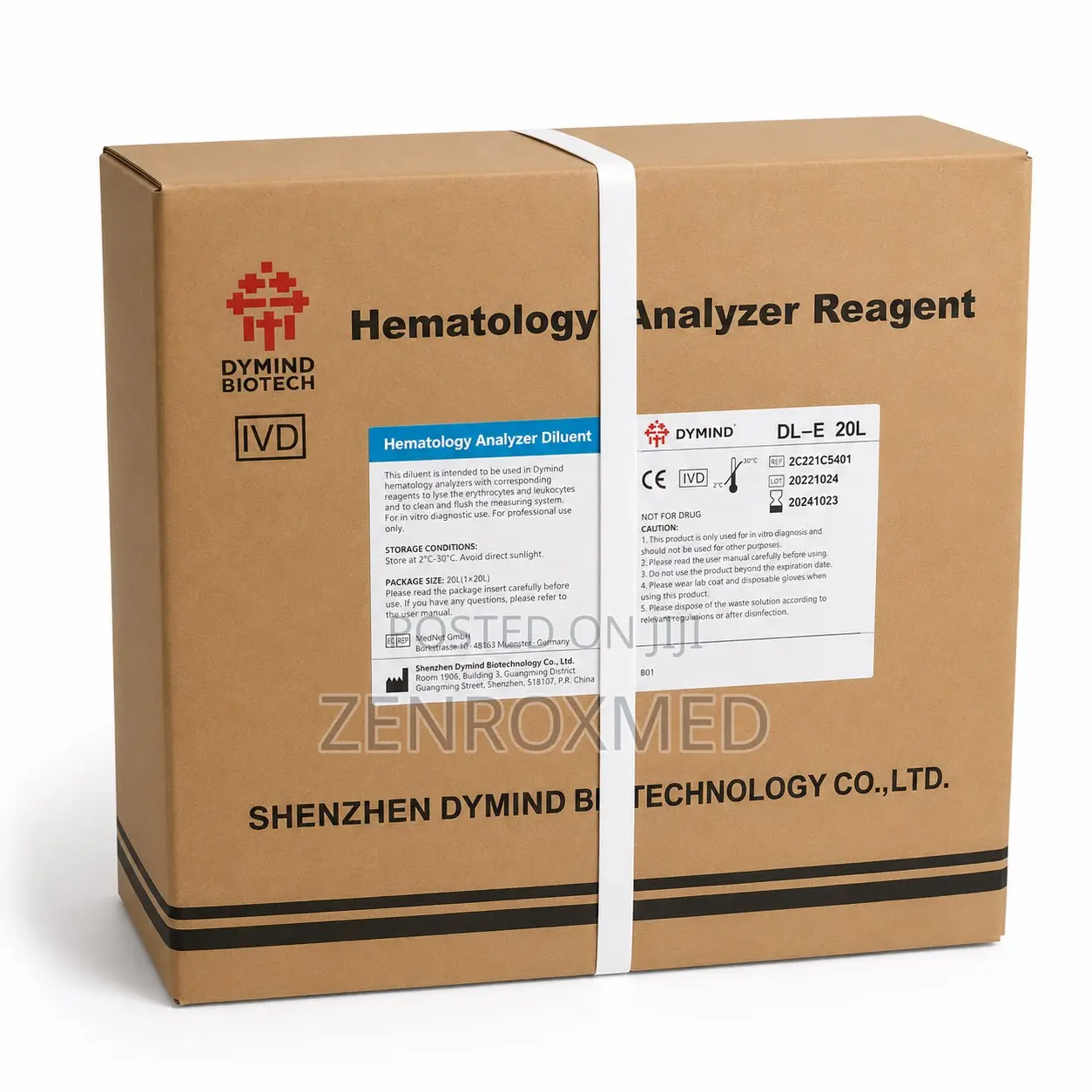 Dymind Diluent DIL-E - Hematology Reagent (20L - Card)