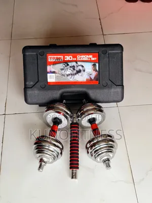 30KG 2-in-1 Dumbbell and Barbell Set for Home Gym