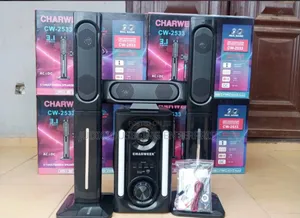 CHARWEEK Multimedia Home Theatre Speaker System – USB, FM, Bluetooth