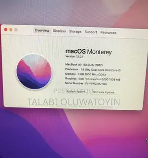 Laptop Apple MacBook Air 2017 8GB Intel Core i5 SSD 128GB