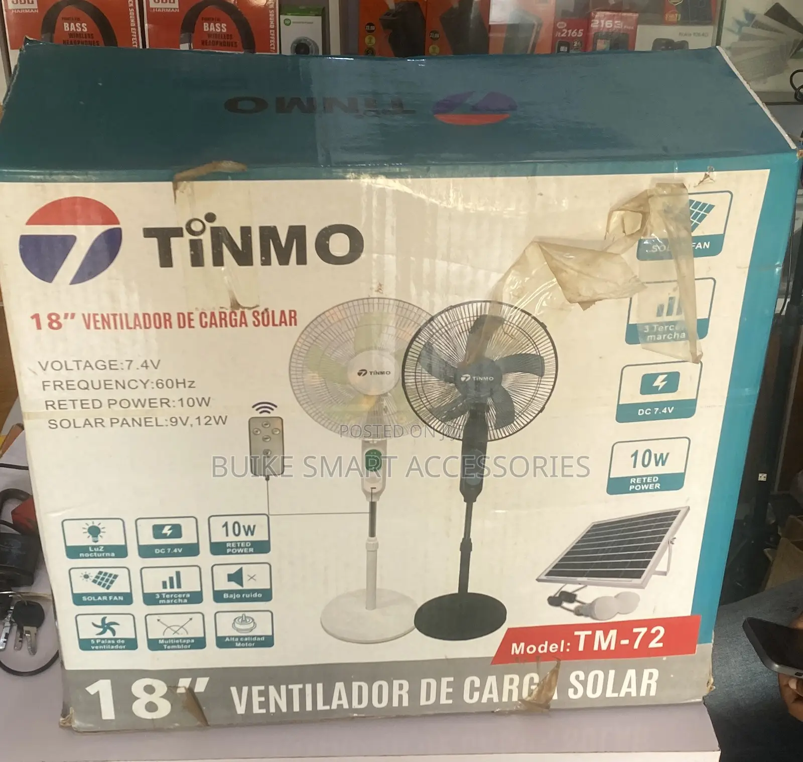 TiNMO 18 Ventilador De Charger Solar
