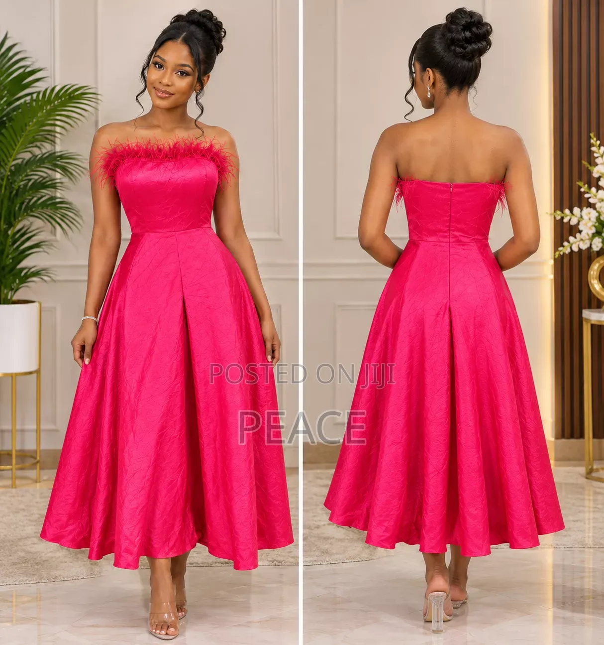 Elegant Red Dinner Gown