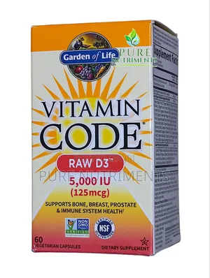 Garden of Life Vitamin Code RAW D3 Whole Food VitaminD3 Supplement