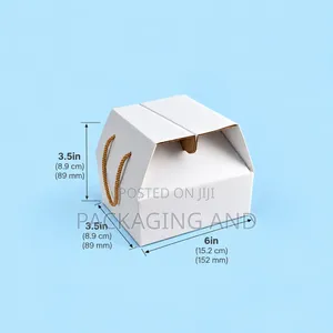 Plain Gable Box 6×3.5×3.5in for Gifts, Food & Souvenirs