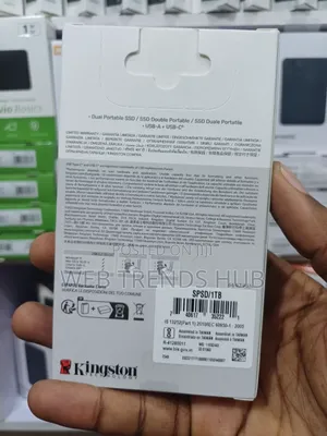 Original Kingston 1TB Dual Portable SSD - High-Speed 1050mb/S