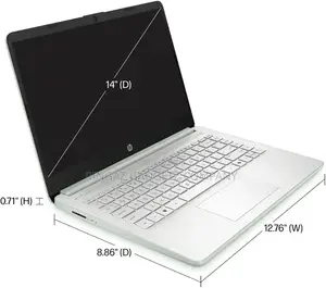 New Laptop HP 14S 4GB Intel Celeron eMMC 128GB