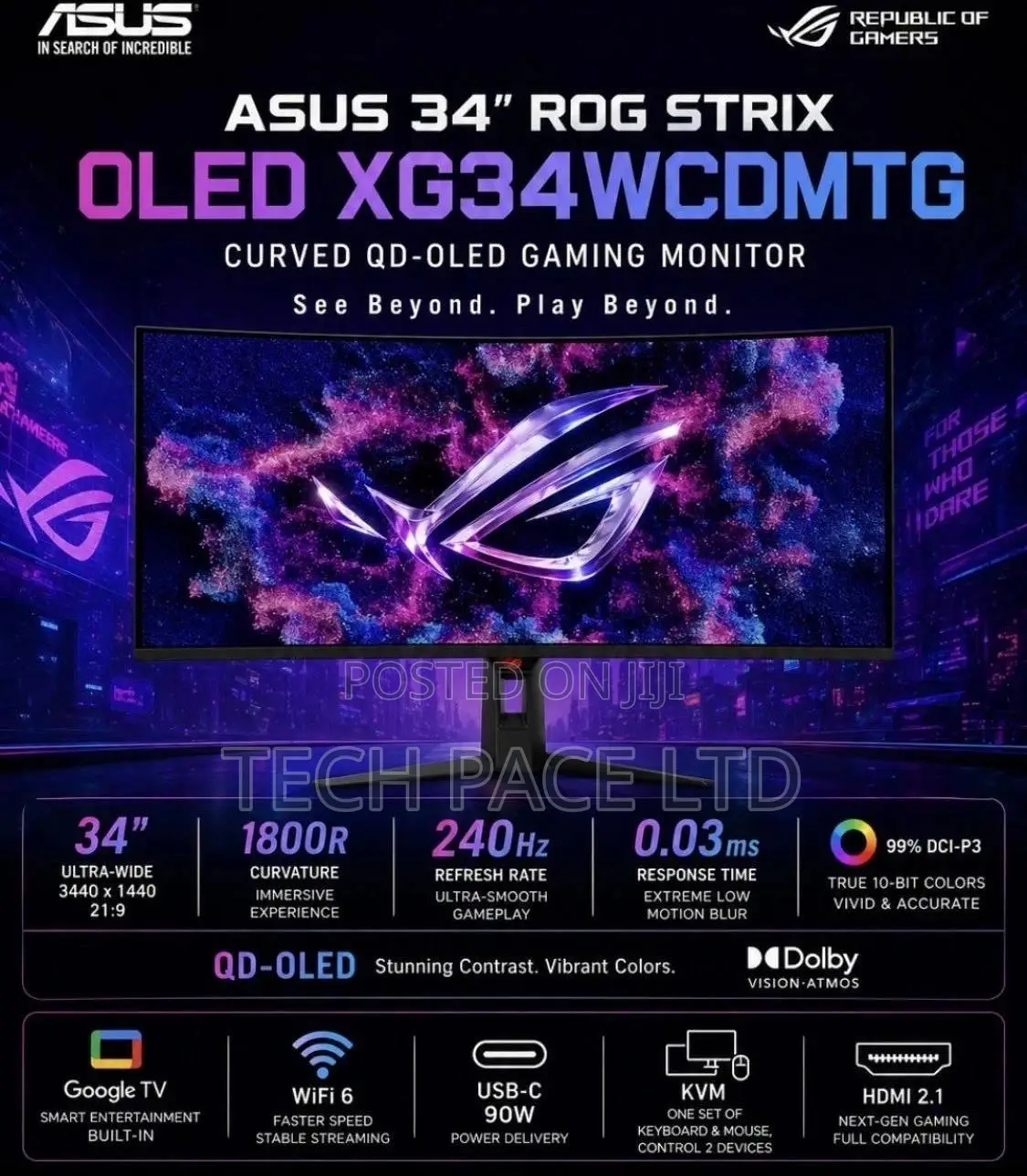 ASUS Rog Strix Oled Xg34wcdmtg