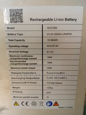 15kwh Lithium Battery