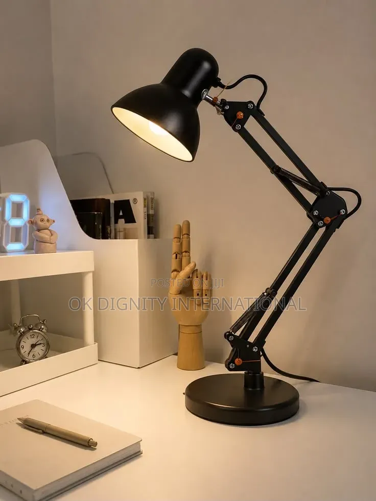 Black Adjustable Table Lamp – Study, Reading & Office Lamp