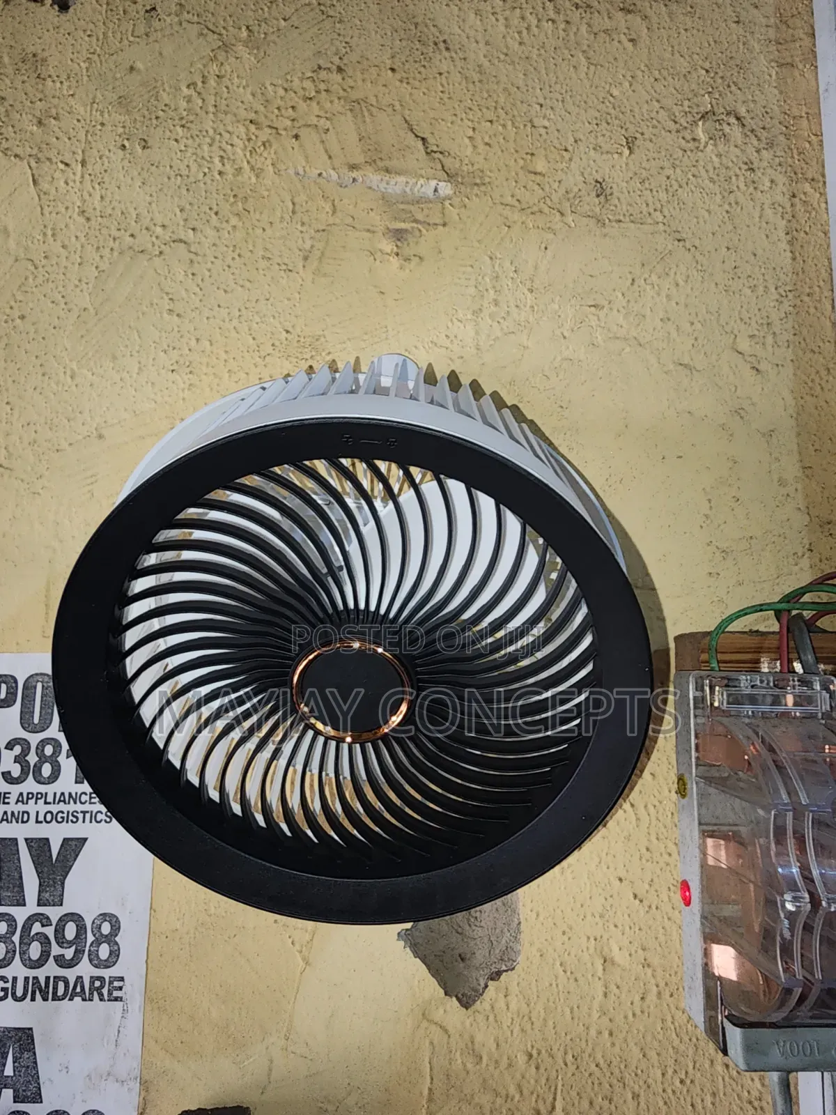 3-Way Rechargeable Standing|table|wall Fan-5 Speed Adjustable Design